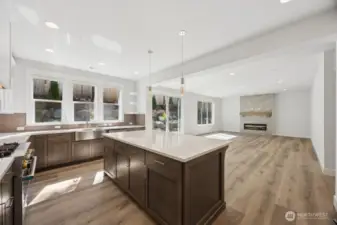 Gorgeous kitchen with private garden views
