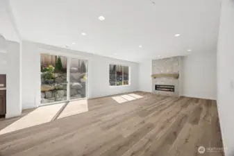 Unique lot offers ultimate privacy, with no view of the neighbor behind.
