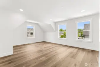 Large bonus room upstairs, in addition to three more bedrooms.