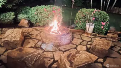 Awesome fire pit area for gathering
