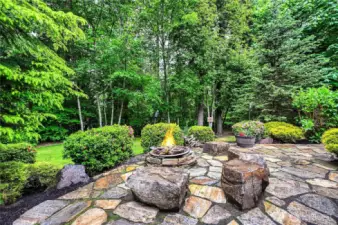 Flagstone and firepit