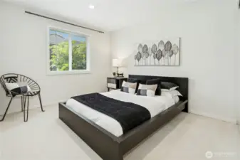 2nd bedroom with full sized closet is huge!