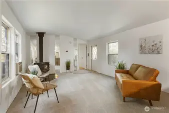 Freshly painted interior and brand-new carpet throughout.