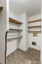 Large pantry.