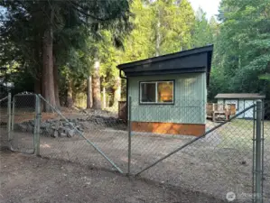 Fenced in yard for pets