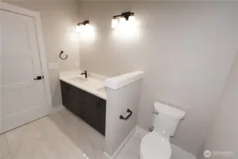 The primary bath is a great retreat