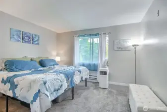 This master bedroom is a perfect place to wind down and end your day. Lots of natural light and lots of room to add your own touches to make it your private oasis.