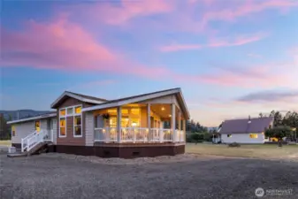 The permitted ADU is a 1444 sft 2 bedroom, 2 bath, 2018 Marlette Majestic.
