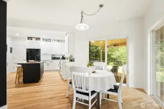Real hardwood floors and 9-foot ceilings throughout the main floor.