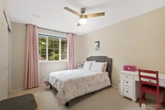 All with ceiling fans.
