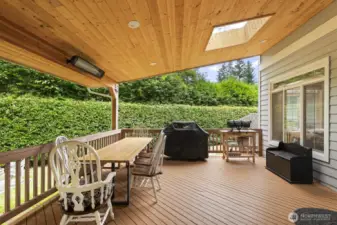 Step outside to your private west-facing backyard oasis, fully fenced and backing to a lush greenbelt.