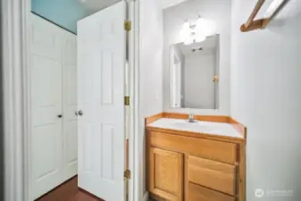 Main level half bath