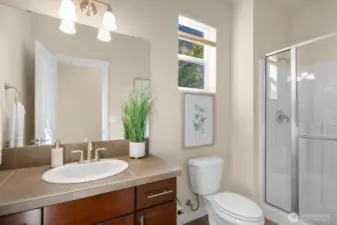 Main floor bath with shower!