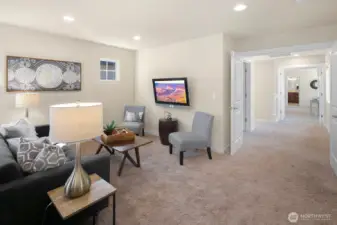 Vast Bonus room for media, play, study, or work!