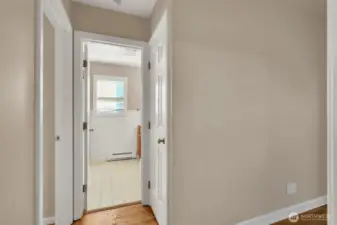 Full bathroom centrally located.