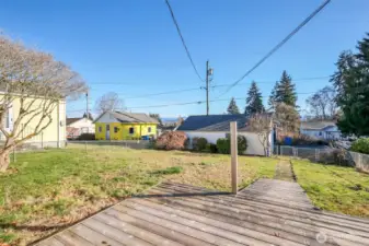 Expansive lot over 6,000 SF with room to grow.