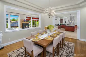 Large formal dining room. It could accommodate 10 to 12 person dining table for those larger events.