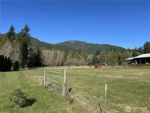 View of hills to the east, looking from fence line with the neighboring property.