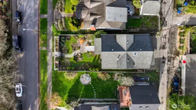 A great view of the gorgeous hardscaping and lay of the lot