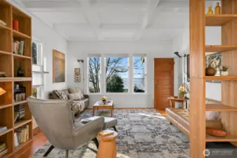 Note the bay views from the living room!