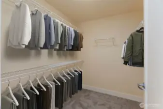 Walking closet off of main bedroom