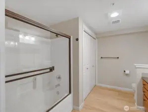 spacious bathroom