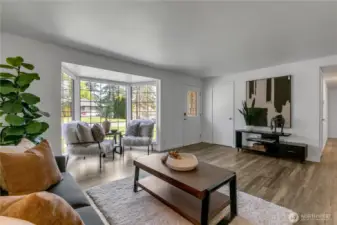 Walk into a large living area