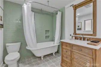 Bathroom with charming upgrades
