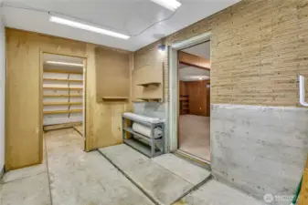 Off the lower level entrance, you will find a large storage area perfect for outdoor gear, yard equipment, or anything extra.