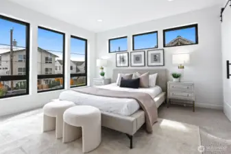 Large Private Suite Retreat with Seating Area, Oversized Windows, Heating/Cooling and Walk-In Closet