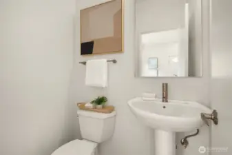 Powder room on the main!