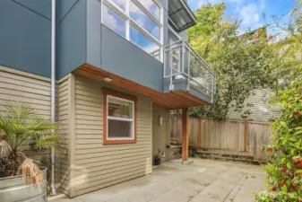 Patio entry near third bedroom. Convenient for guests!