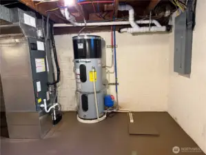New HVAC, energy efficient heat pump water heater, new electrical panel.
