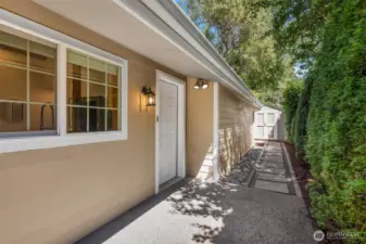 Back entry offers a zero step entry and living experience