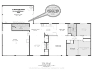 Floor plan and oh the possibilities!