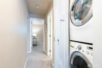 Hallway and laundry