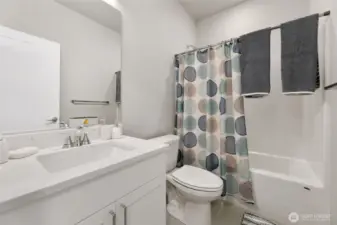 bathroom in daylight basement
