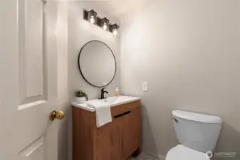 Powder room on the main floor.