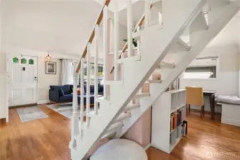 Stairs to the upper floor