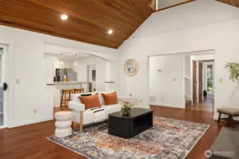 Kitchen and Backyard Access from Living Area