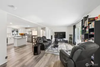 Open concept, dining nook