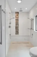 Master ensuite with roll-in shower