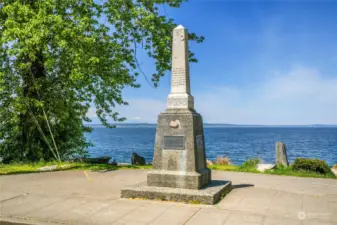 Alki Point, Birthplace of Seattle monument