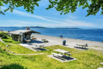 Alki Beach equally attracts tourists and locals