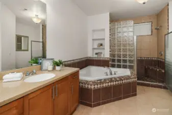 Primary Bathroom - Custom Tile Tub & Showers