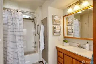 Primary full bath.