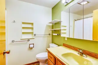 Bath with shower