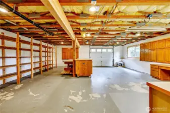 Another view of the lower level, garage side.