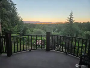 The master suite balcony with a view!