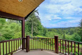This is the view from the master balcony.